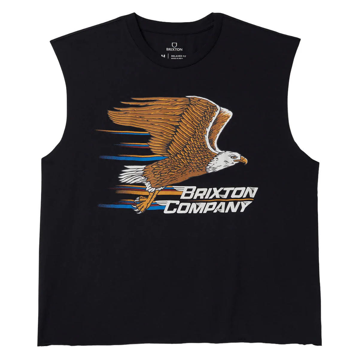 Brixton Free Muscle Tank Top - Black Worn Wash