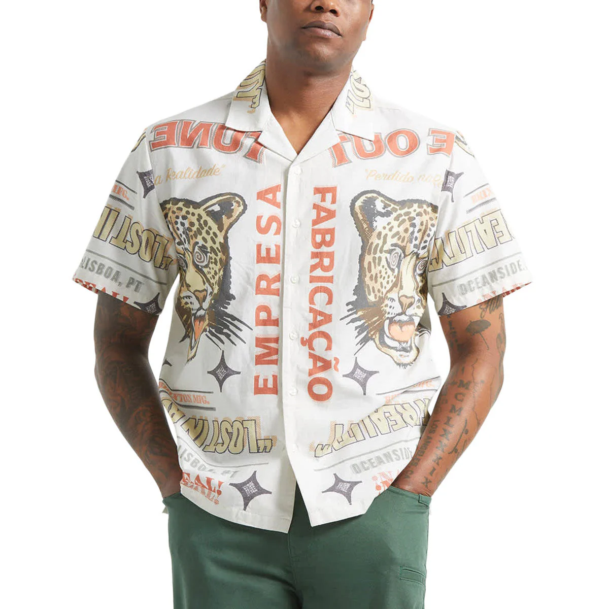Brixton Getaway Shirt - Lost In Reality Print - Image 2