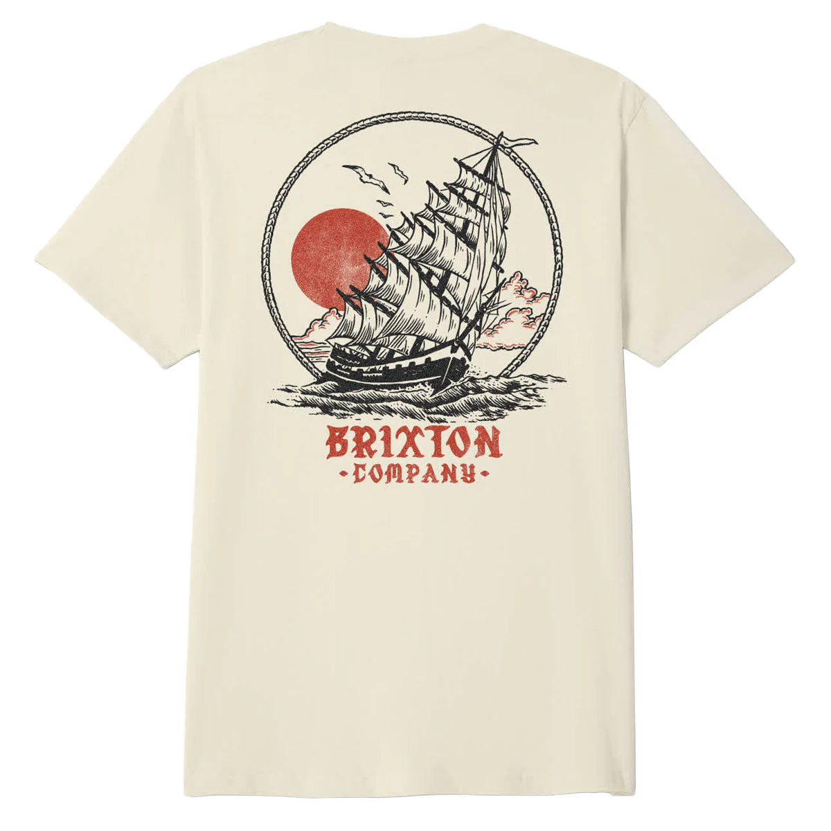 Brixton High Seas T-Shirt - Cream