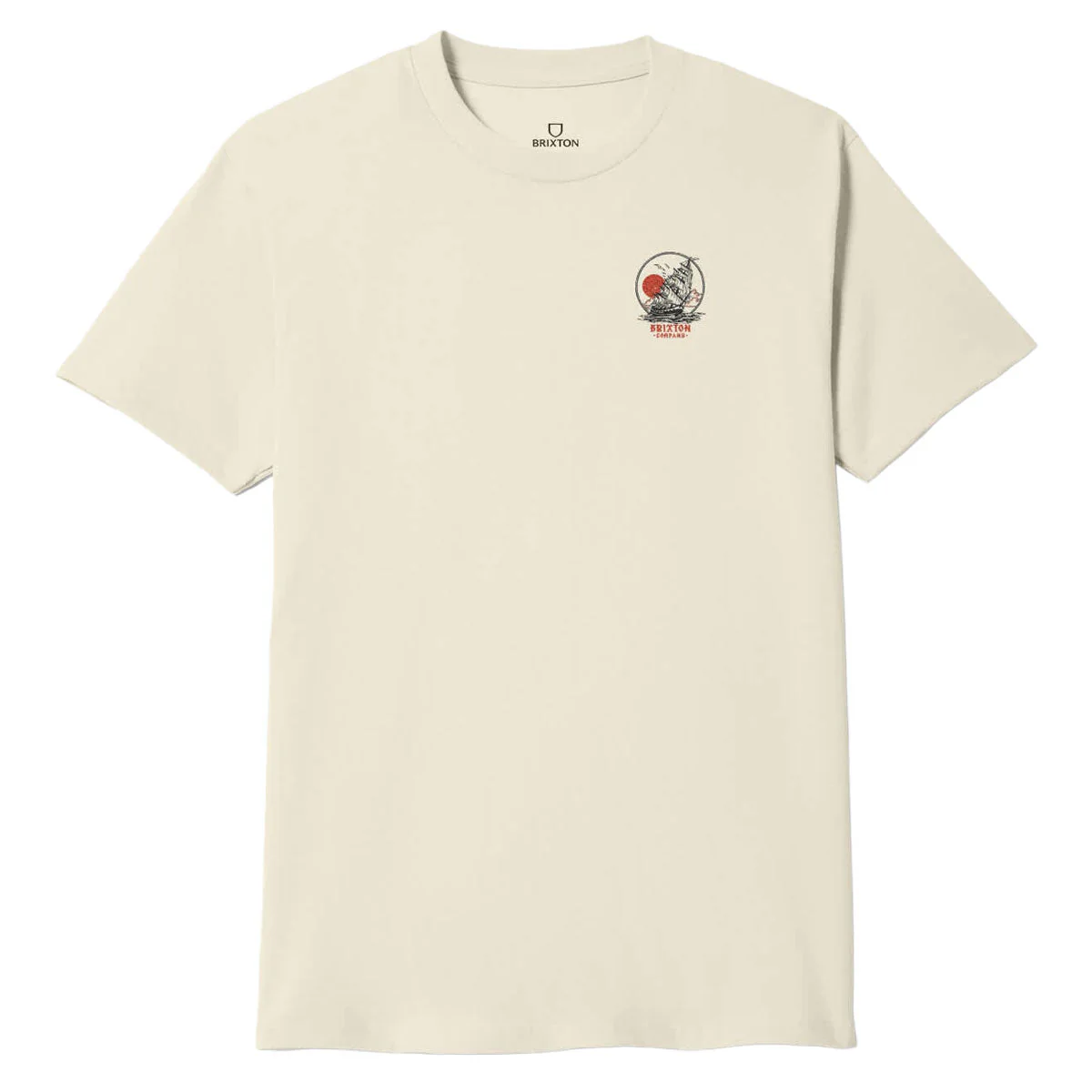 Brixton High Seas T-Shirt - Cream - Image 2