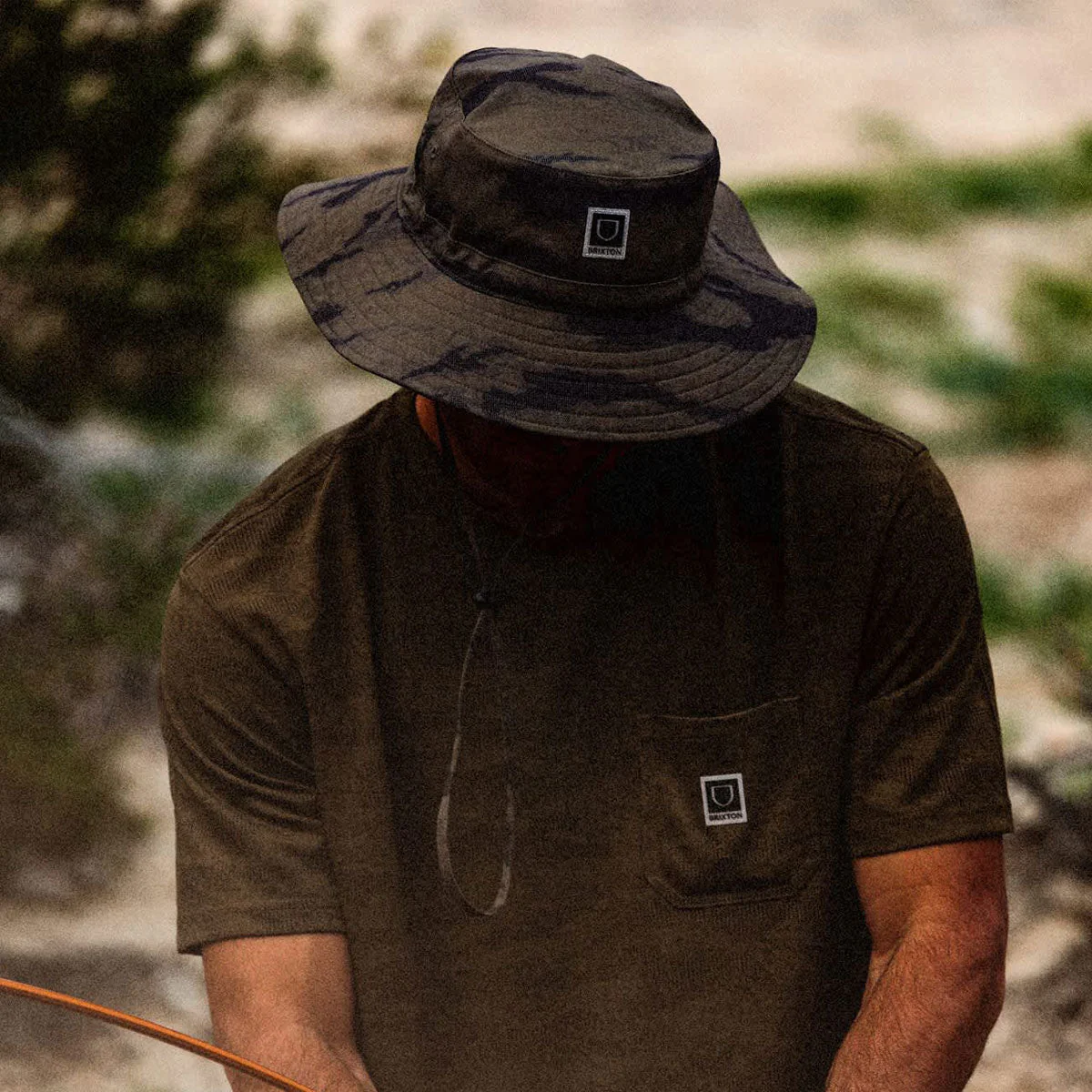 Brixton Journey Boonie Hat - Olive Tiger Camo - Image 5