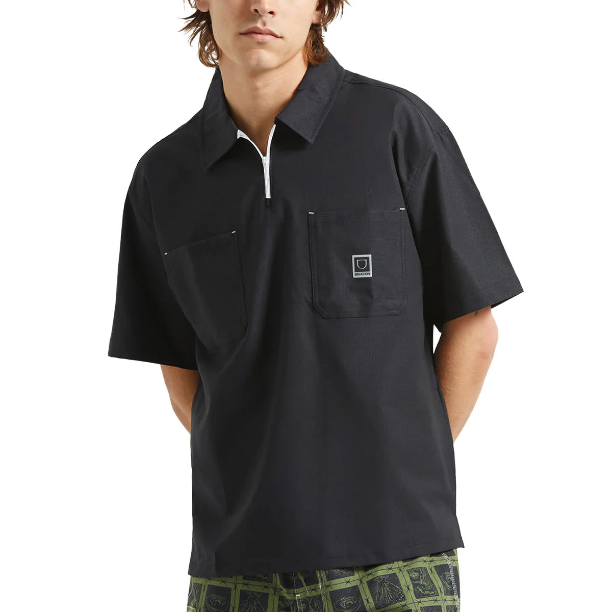 Brixton Journey Lightweight Shirt - Black - Image 2