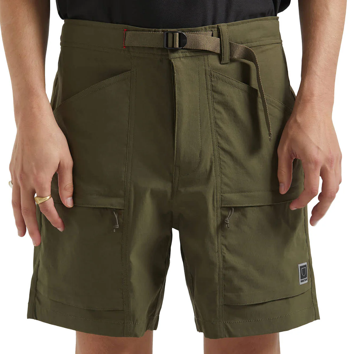 Brixton Journey Utility Shorts - Dark Olive - Image 4