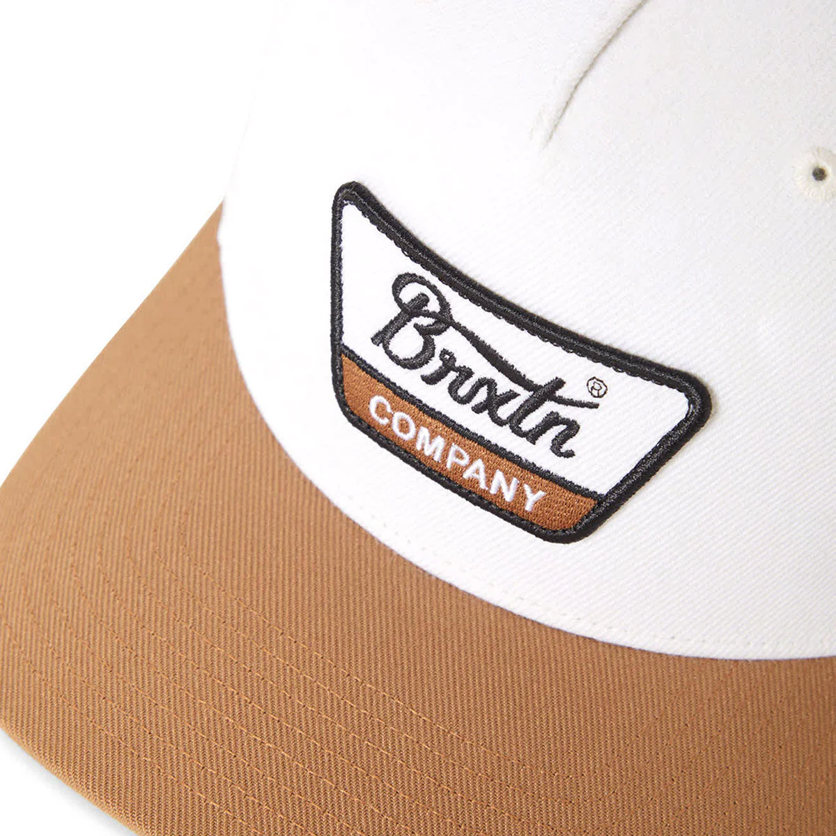 Brixton Linwood C Netplus Mp Snapback Hat - Off White/Copper - Image 3
