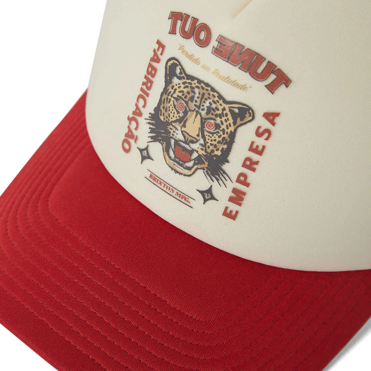 Brixton Lost In Reality Netplus MP Trucker Hat - Whitecap/Adrenaline Rush - Image 3
