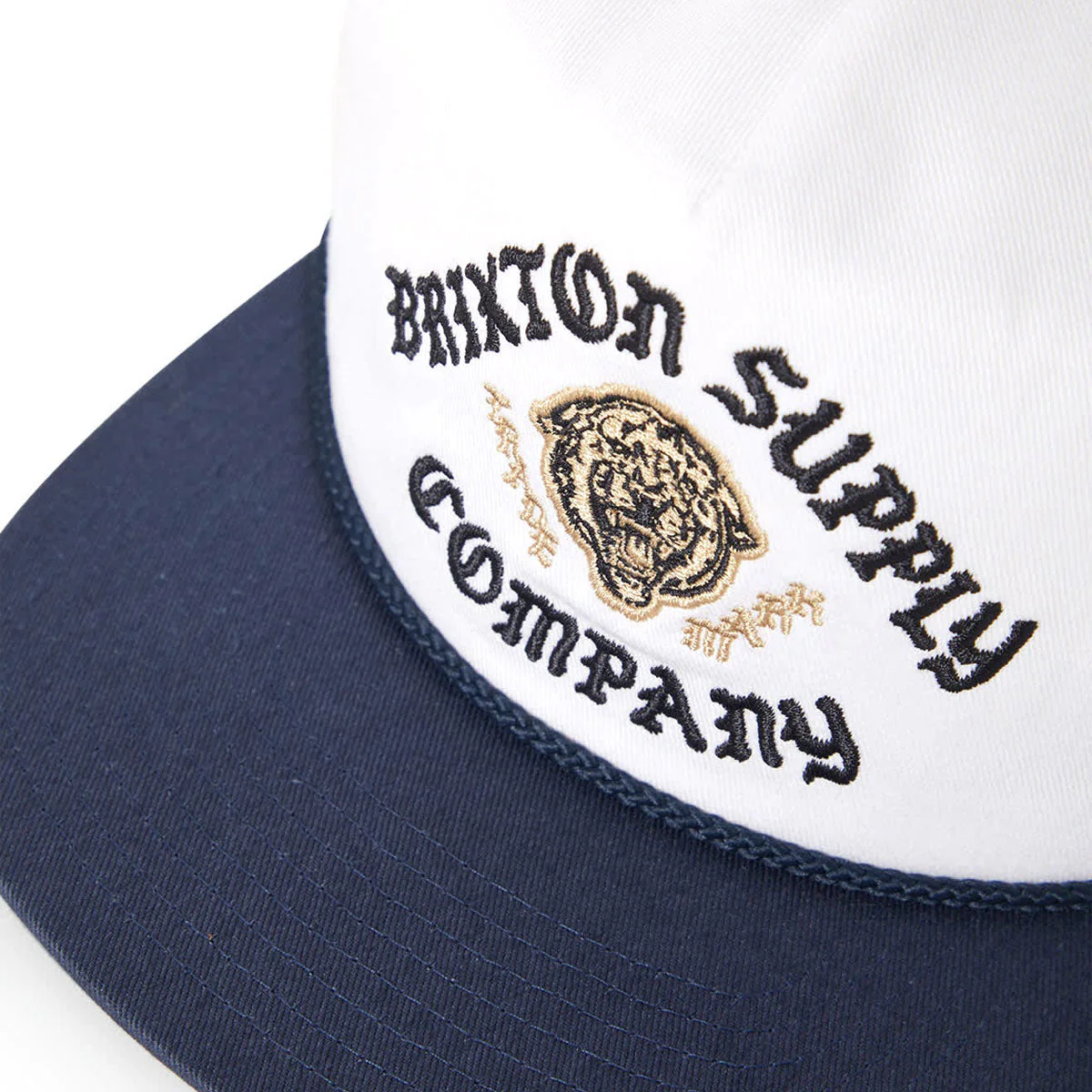 Brixton Morado Mp Snapback Hat - Midnight Blue/White - Image 3