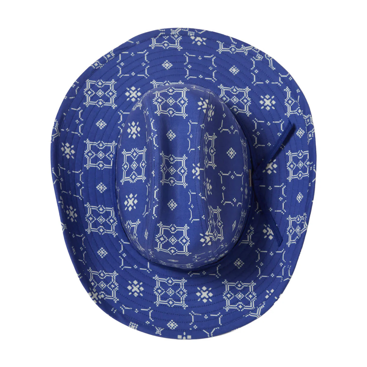 Brixton Odessa Cowboy Hat - Sunrise Blue/White - Image 4