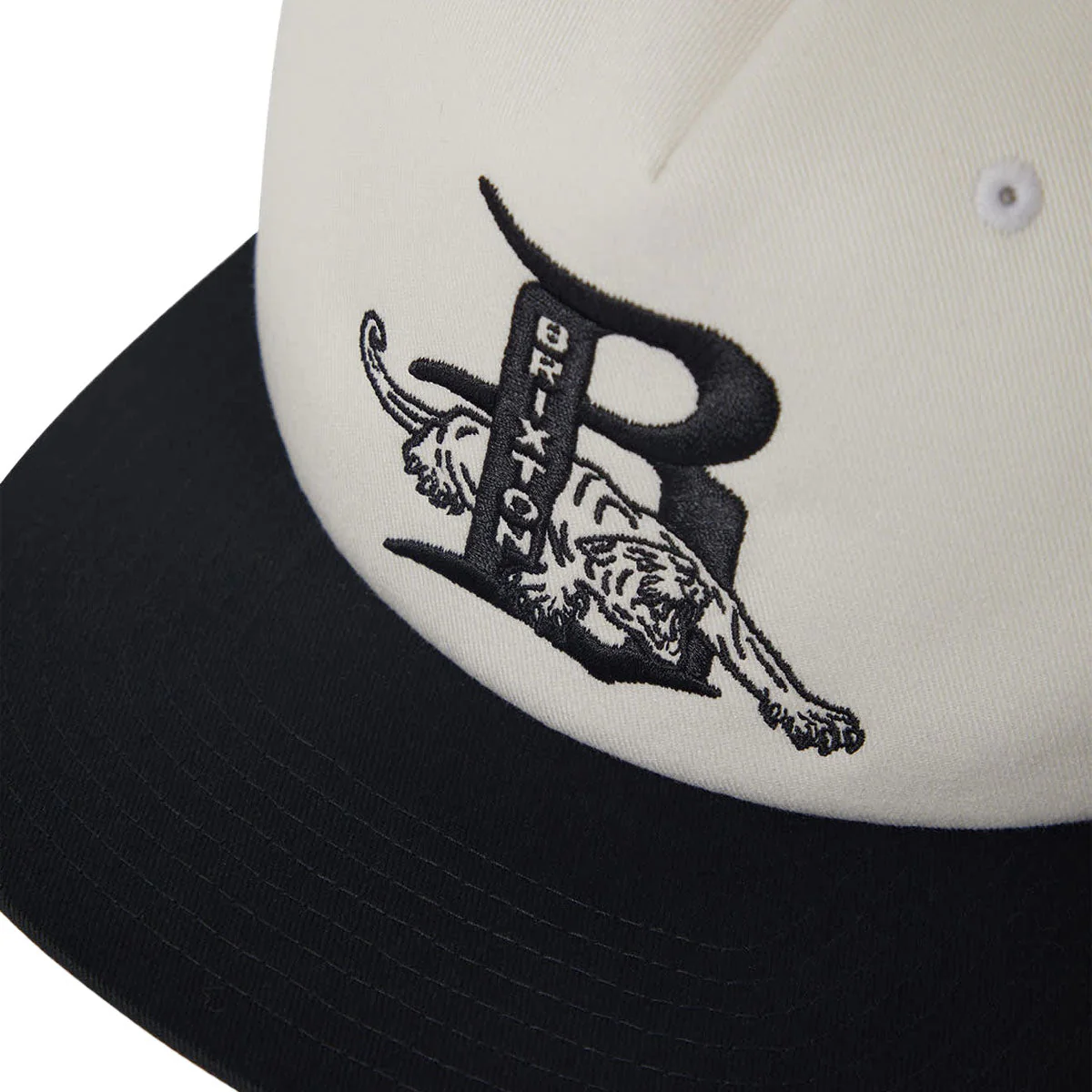 Brixton Predator MP Snapback Hat - Off White/Black - Image 3
