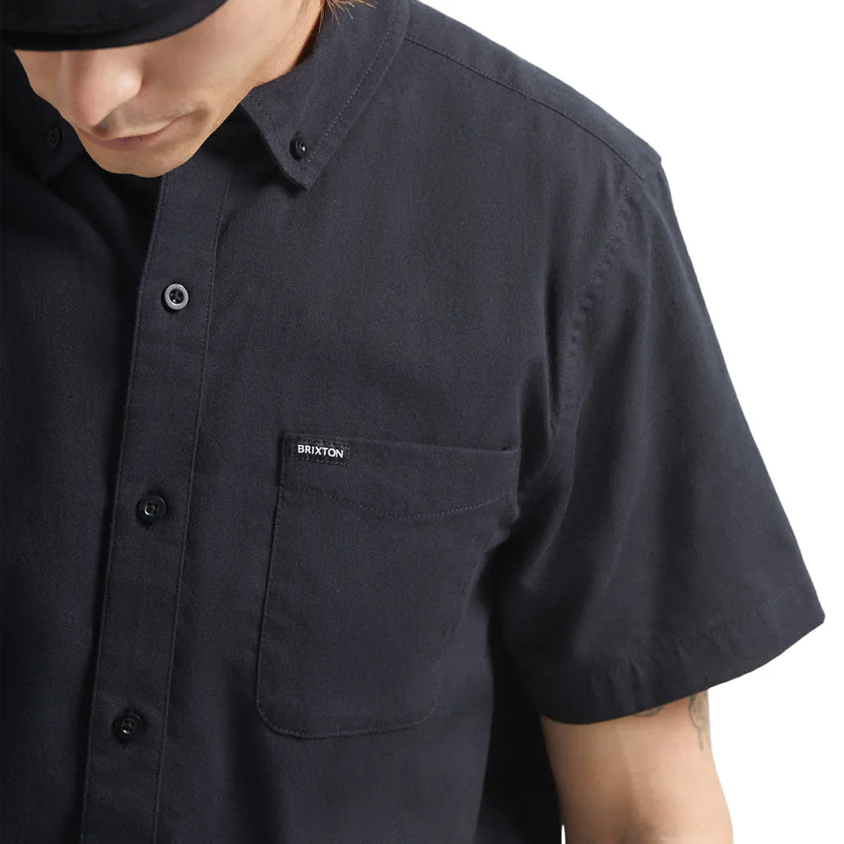 Brixton Sanford Oxford Shirt - Black - Image 5