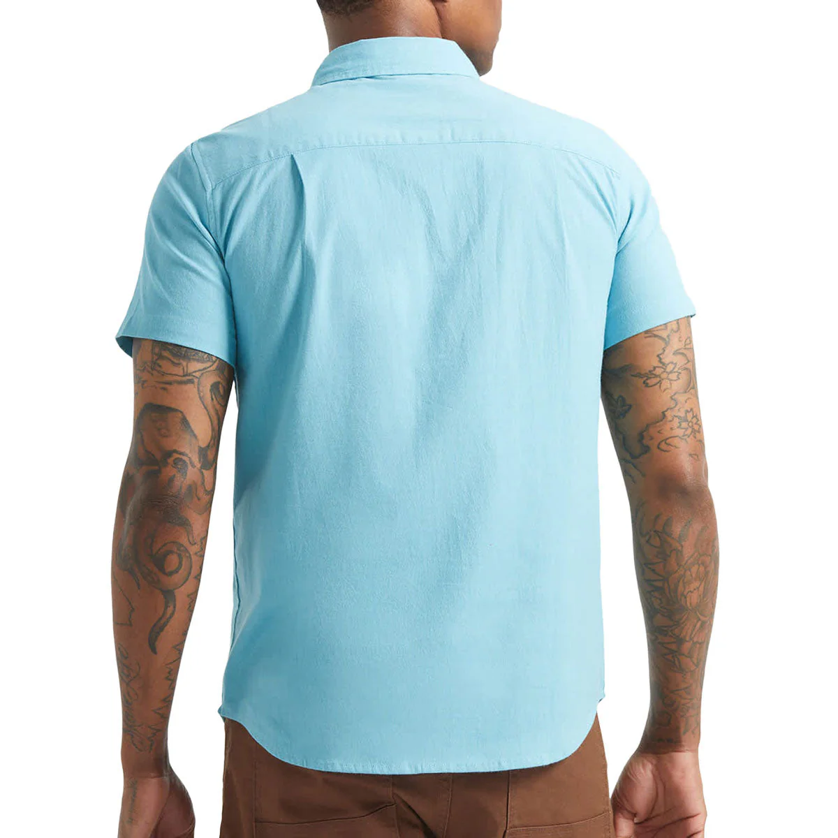 Brixton Sanford Oxford Shirt - Blue Aura - Image 2