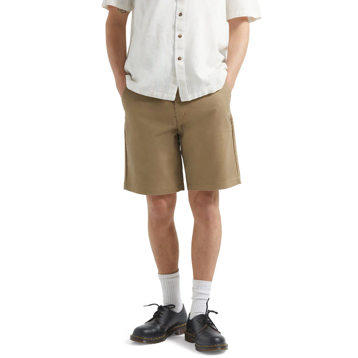 Brixton Santo Chino Shorts - Khaki - Image 2