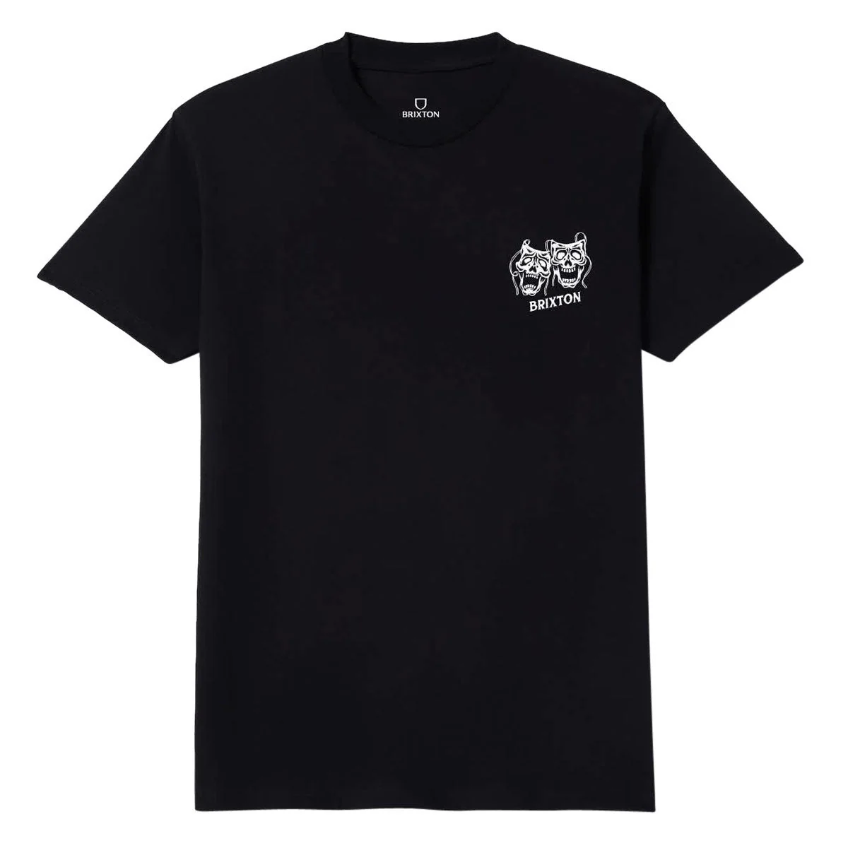 Brixton Smile Always T-Shirt - Black Worn Wash - Image 2