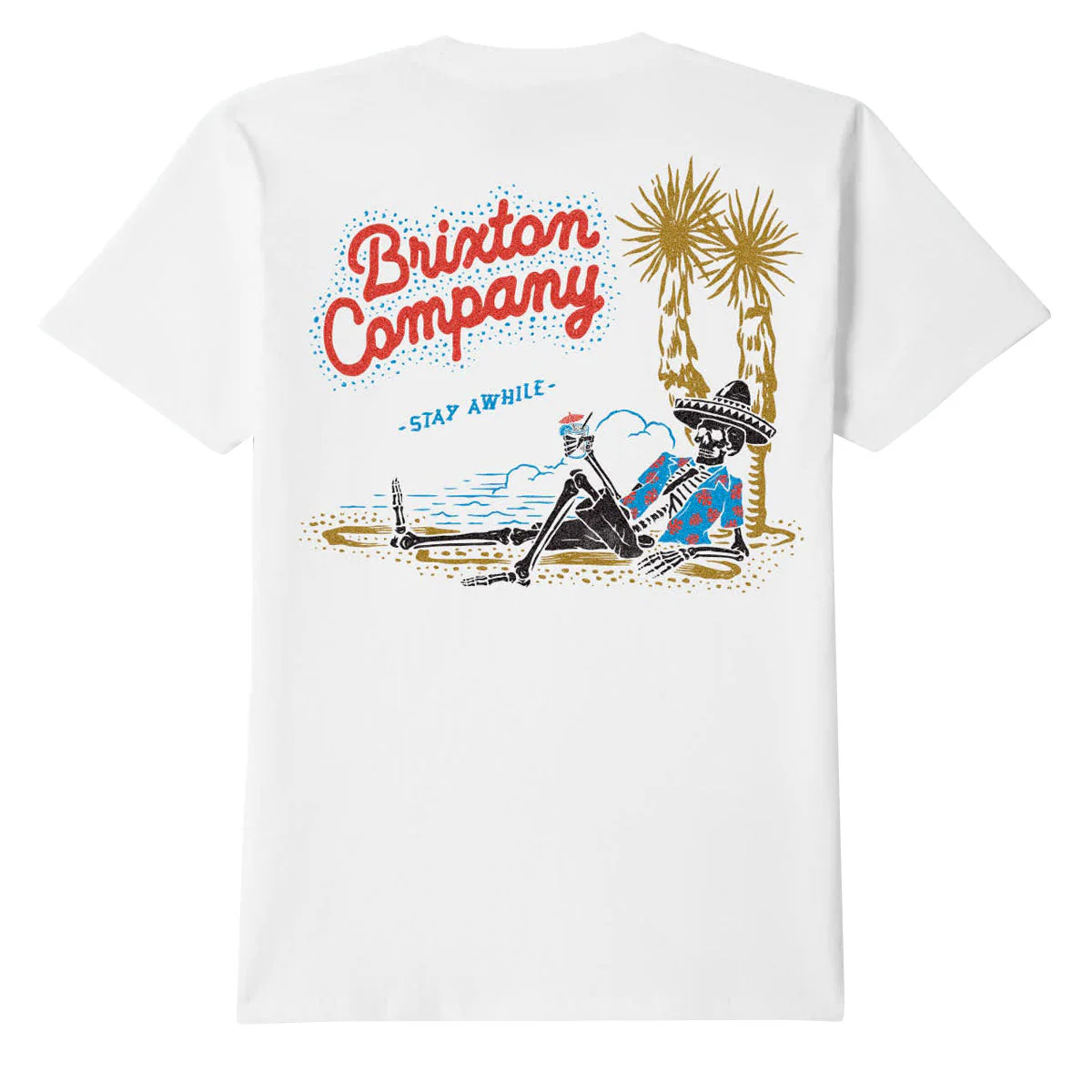 Brixton Stay While T-Shirt - White