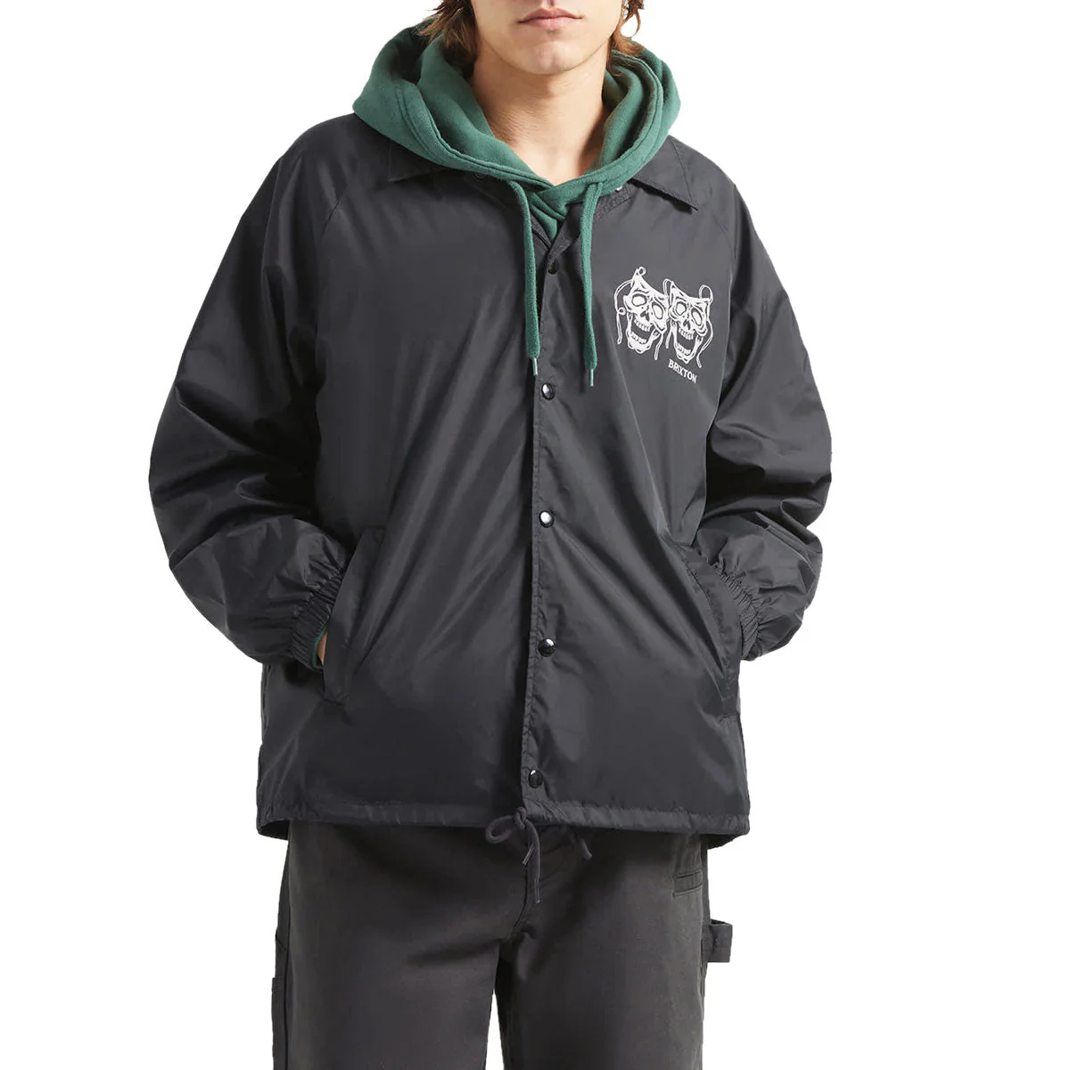 Brixton Watchman Lightweight Coaches Jacket - Black