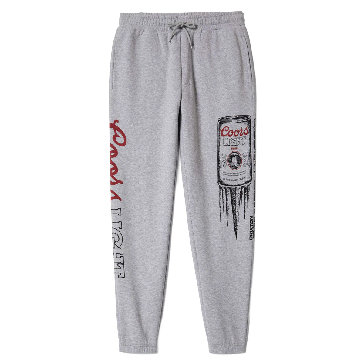 Brixton x Coors Light Silver Speed Sweatpants - Heather Grey