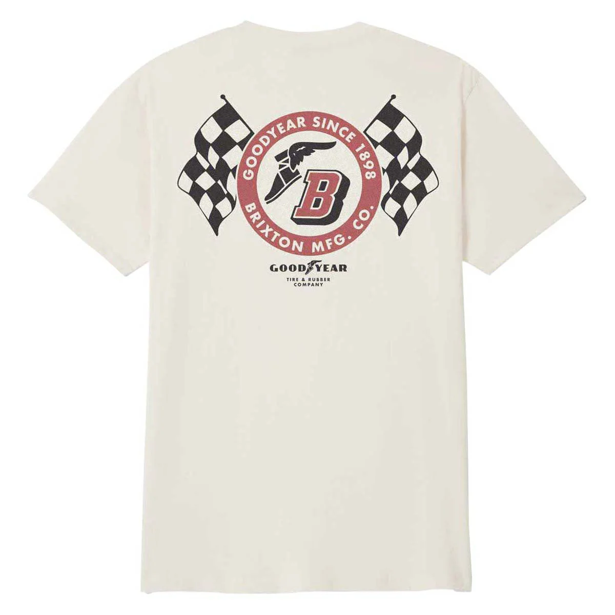 Brixton x Goodyear Speedway T-Shirt - Cream - Image 2
