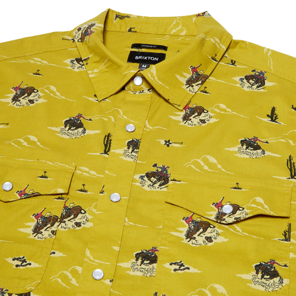 Brixton x Lone Star Shirt - Texas Gold - Image 2