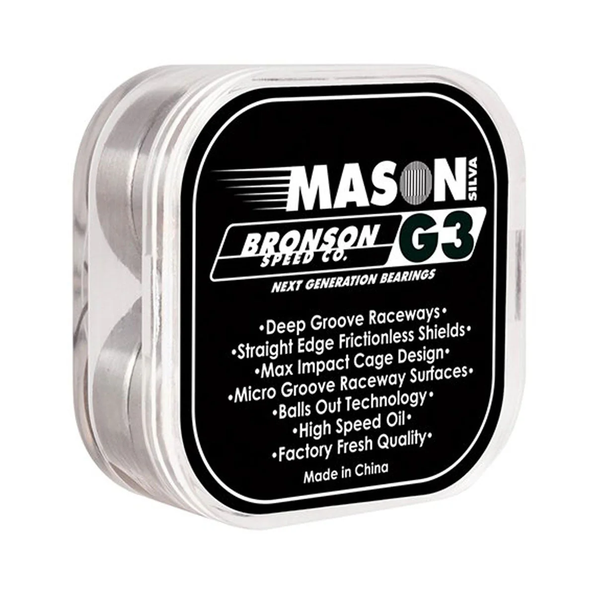 Bronson Mason Silva Pro G3 Bearings - Black - Image 3