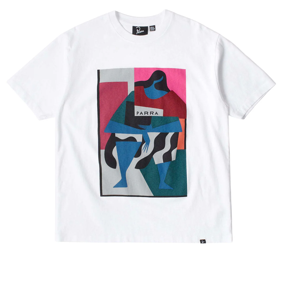 By Parra Reading The Square T-Shirt - White