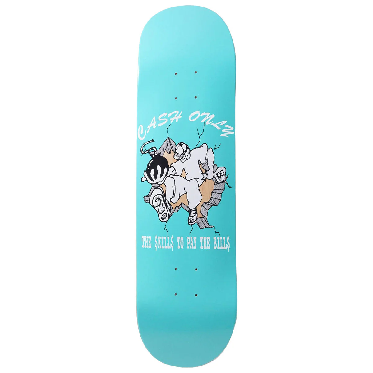 Cash Only Skills Skateboard Deck - 8.25"