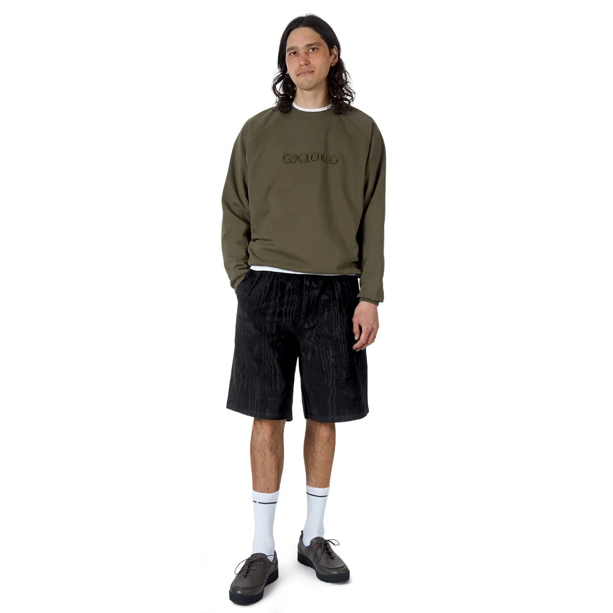 CCS Amoir Libre Pleated Shorts - Black Distortion - Image 4
