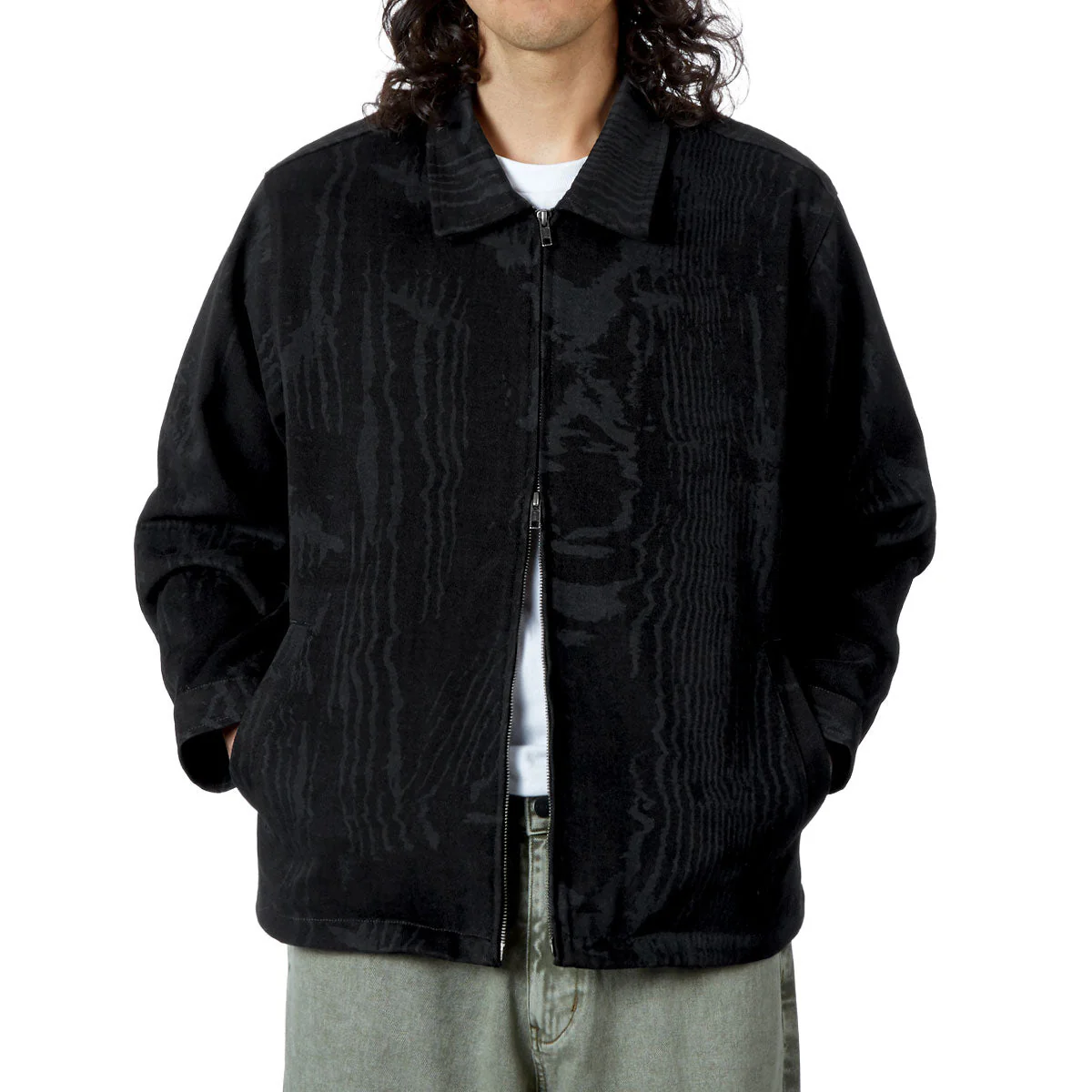 CCS Amoir Libre Zip Chore Jacket - Black Distortion - Image 3