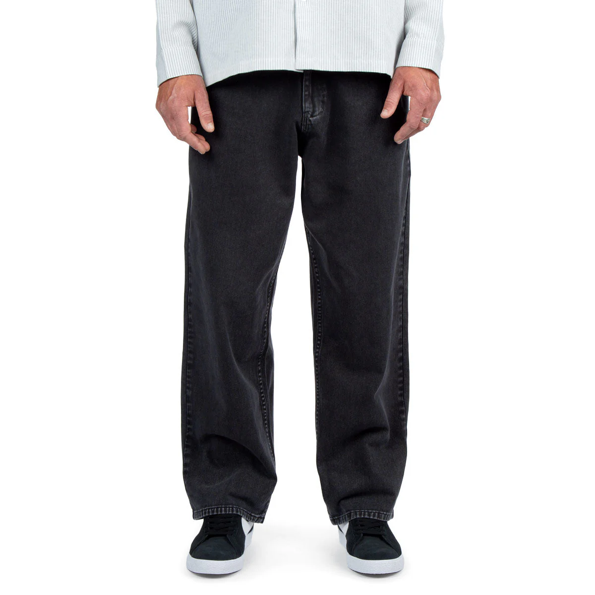 CCS Baggy Straight Denim Jeans - Acid Black