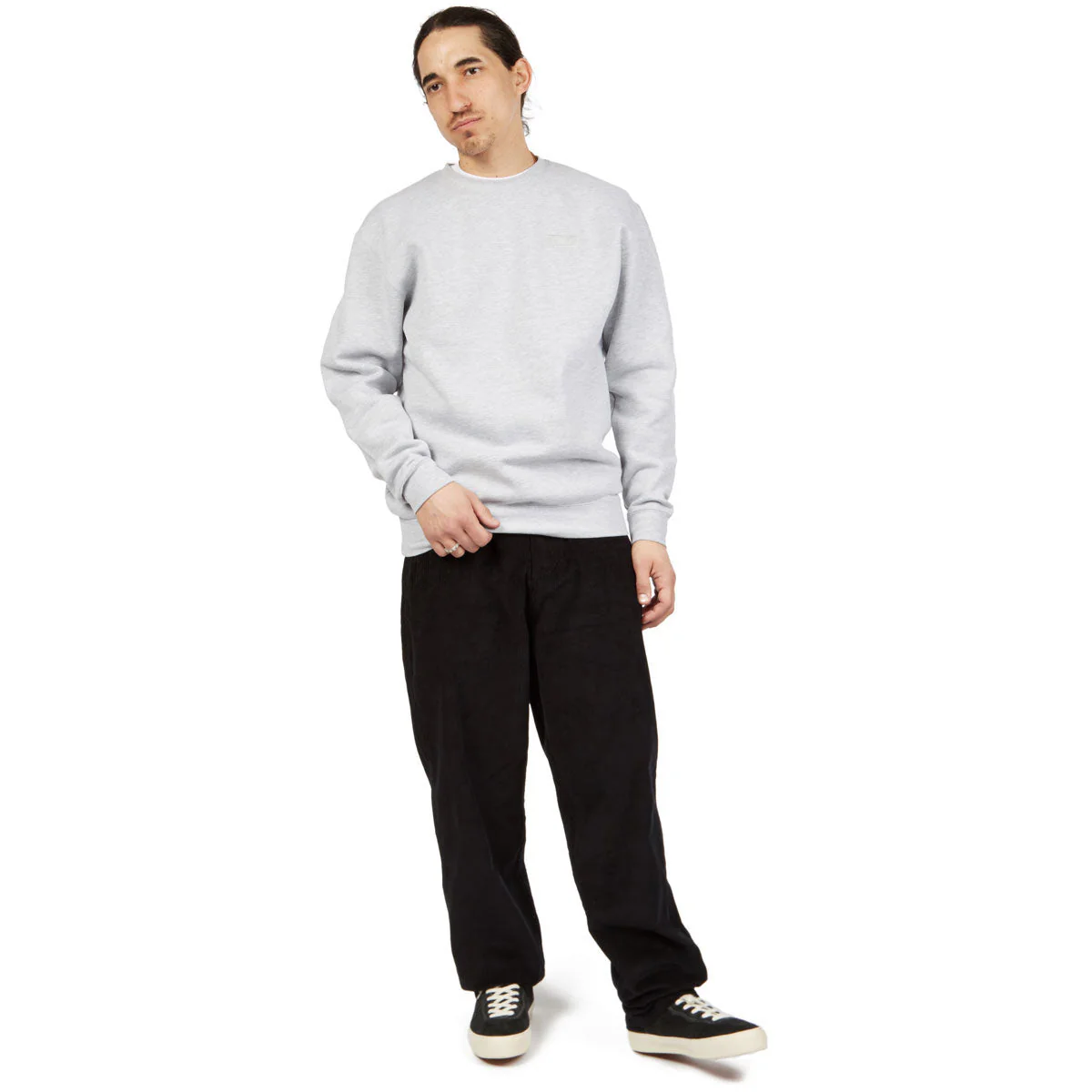 CCS Baggy Taper Corduroy Pants - Black - Image 3