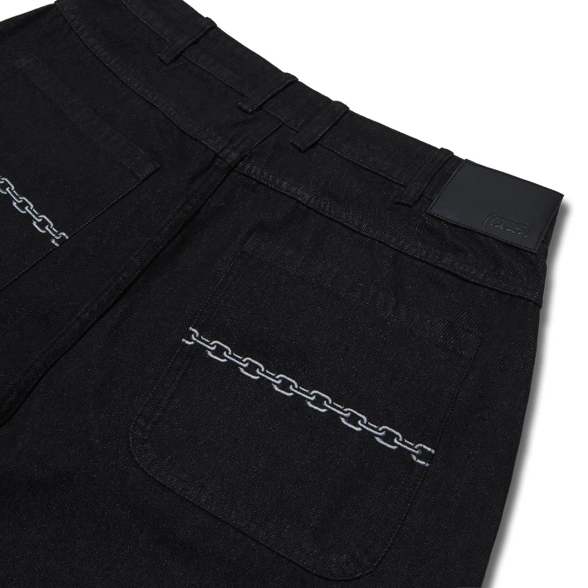 CCS Baggy Taper Denim Jeans - Chain Black - Image 4