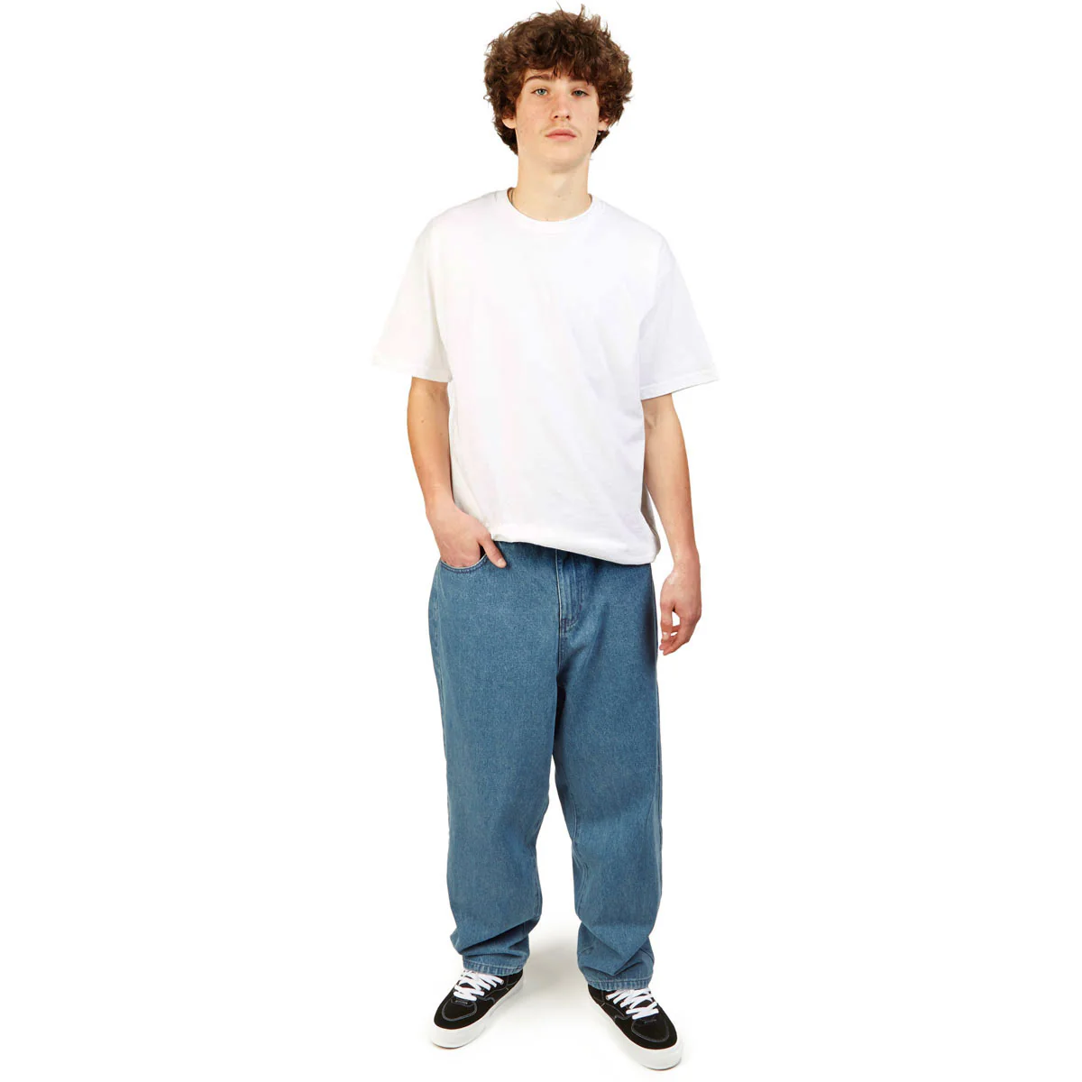 CCS Baggy Taper Denim Jeans - Medium Wash - Image 2