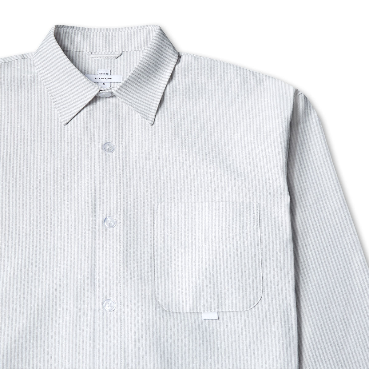 CCS Box Oxford Shirt - Grey Stripe - Image 3