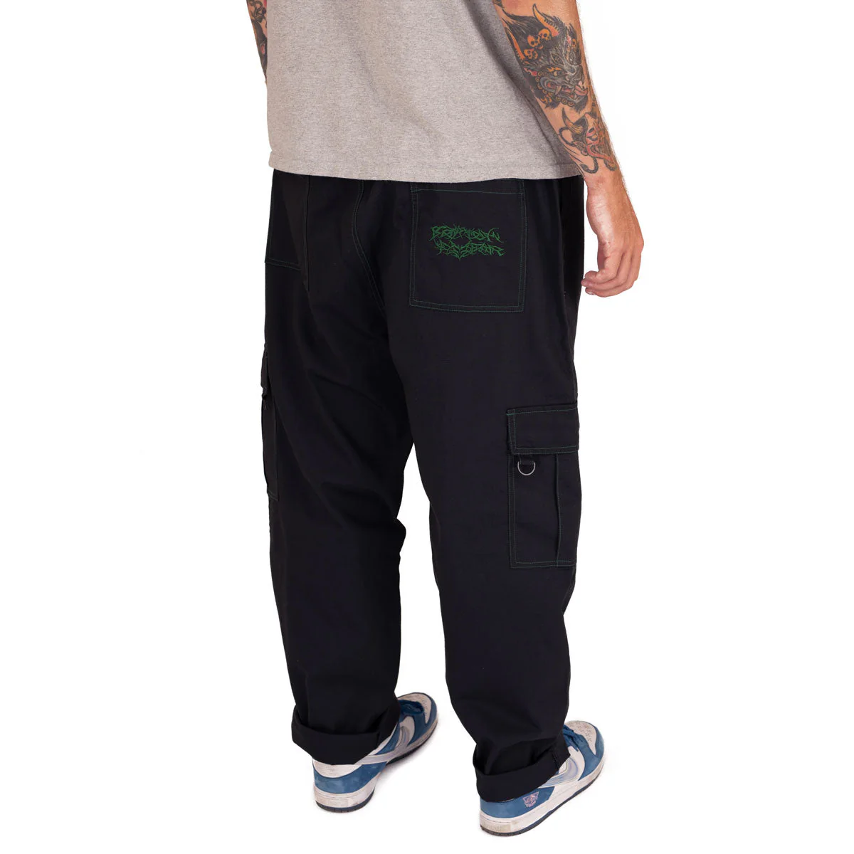 CCS Chandler Ripstop Cargo Pants - Black/Green - Image 3