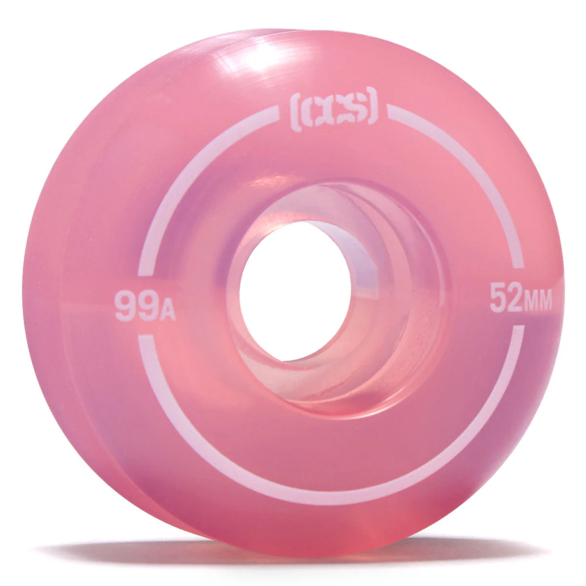 CCS Clear 99a Skateboard Wheels - Pink - 52mm