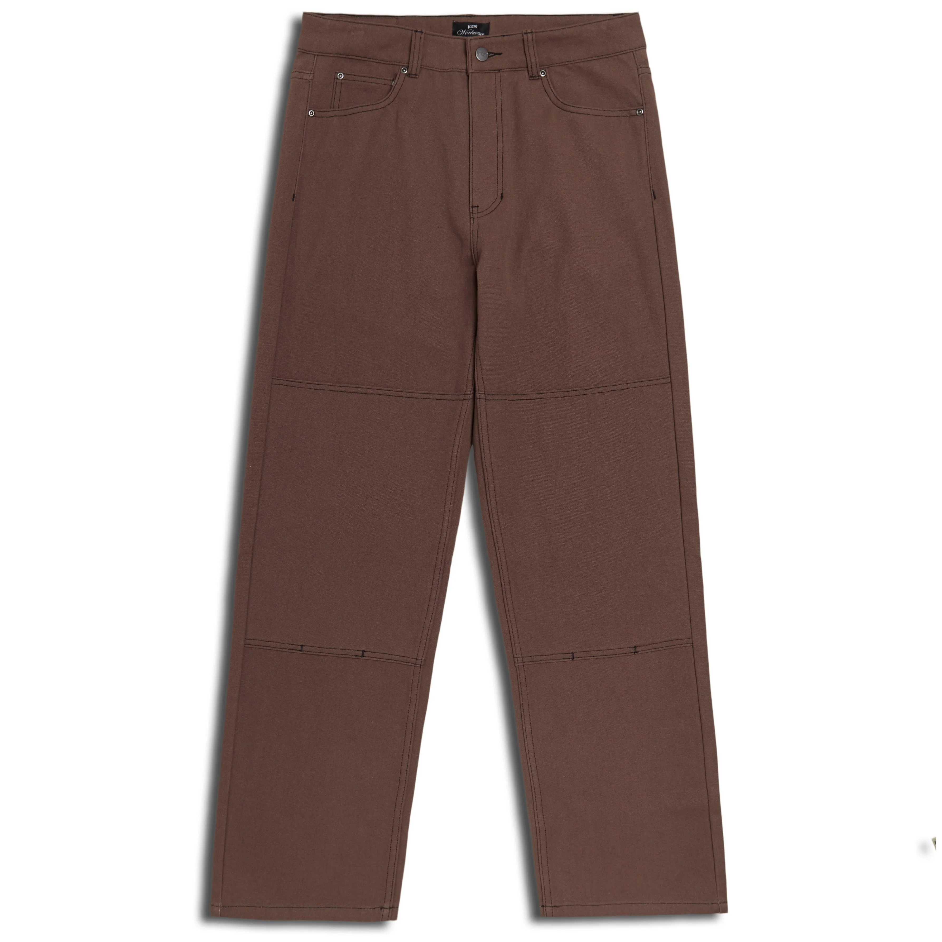 CCS Double Knee Original Relaxed Canvas Pants - Brown/Black - Image 3