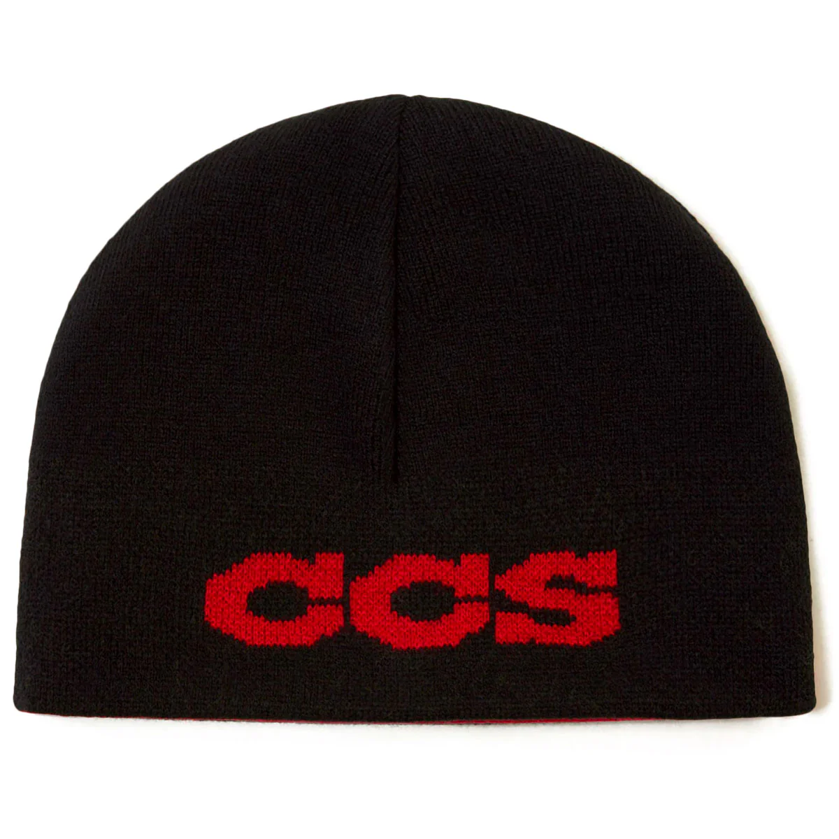 CCS Flames Reversible Skully Beanie - Black/Red - Image 3
