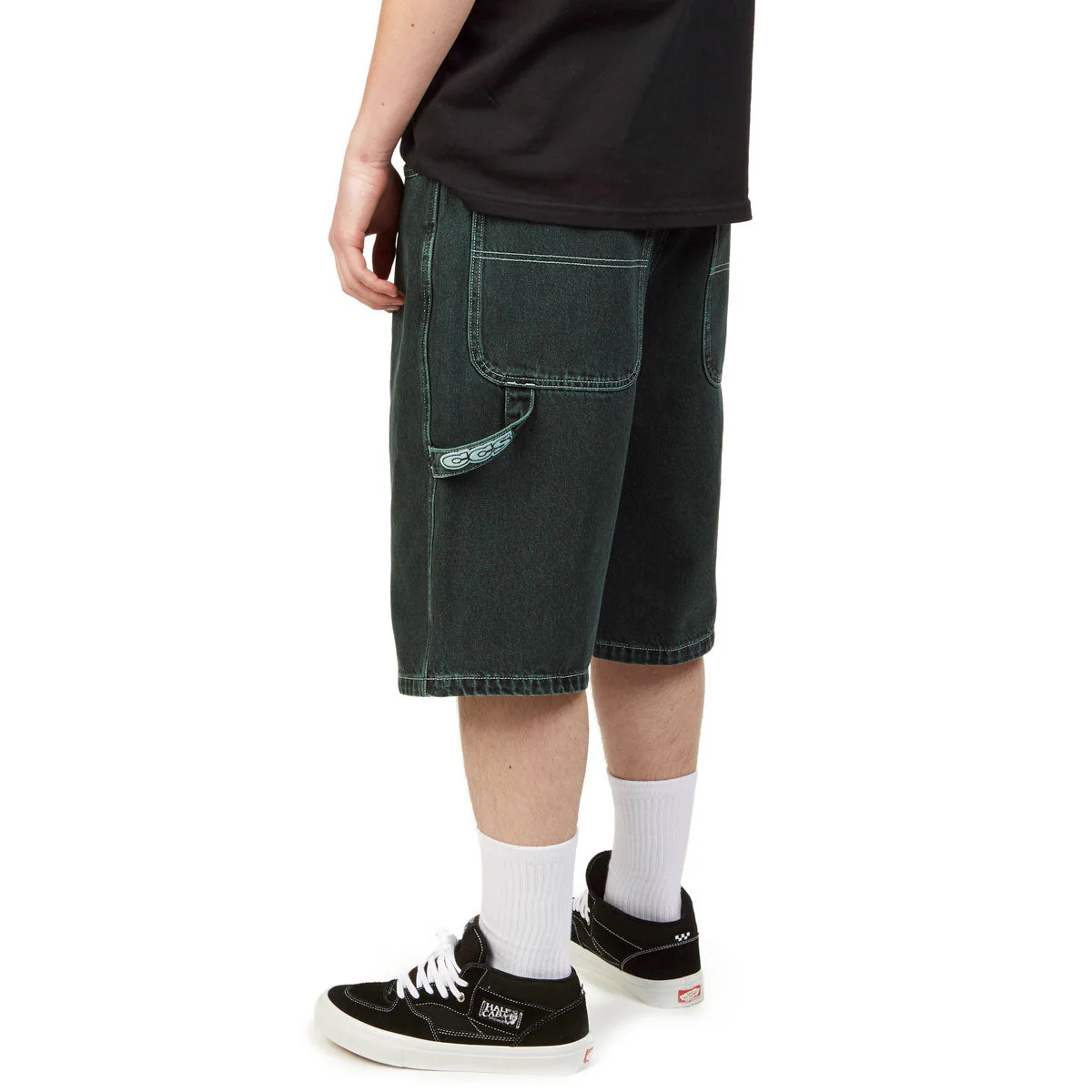 CCS Hammer Loop Jean Shorts - Acid Green - Image 3