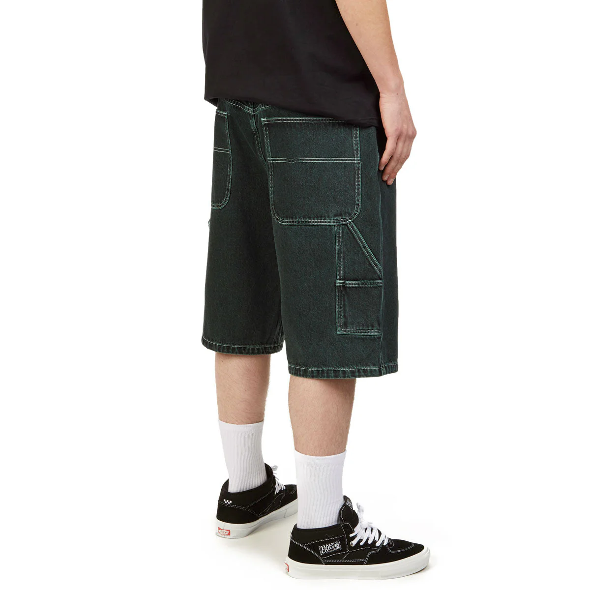 CCS Hammer Loop Jean Shorts - Acid Green - Image 4