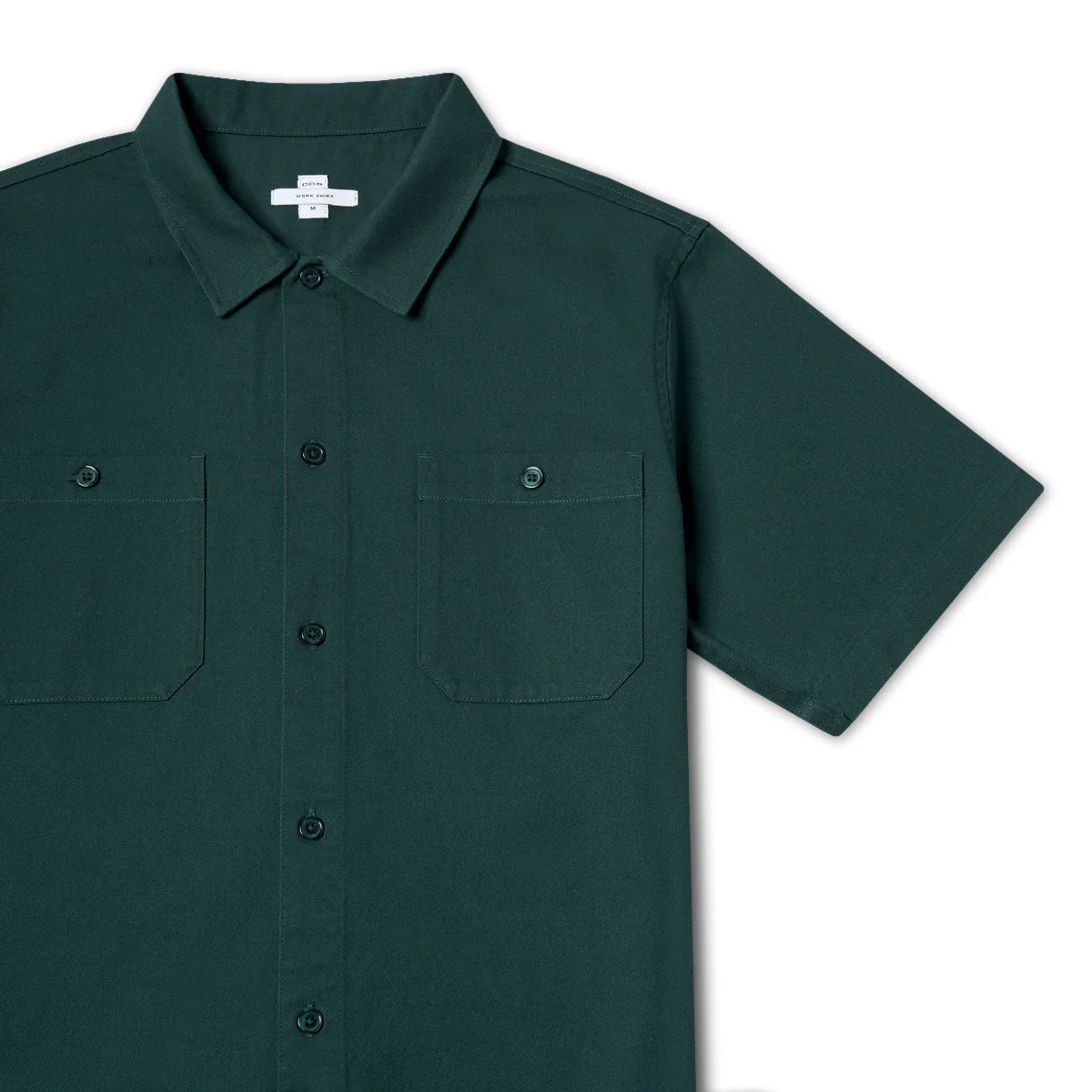 CCS Heavy Cotton Work Shirt - Hunter Green - Image 3