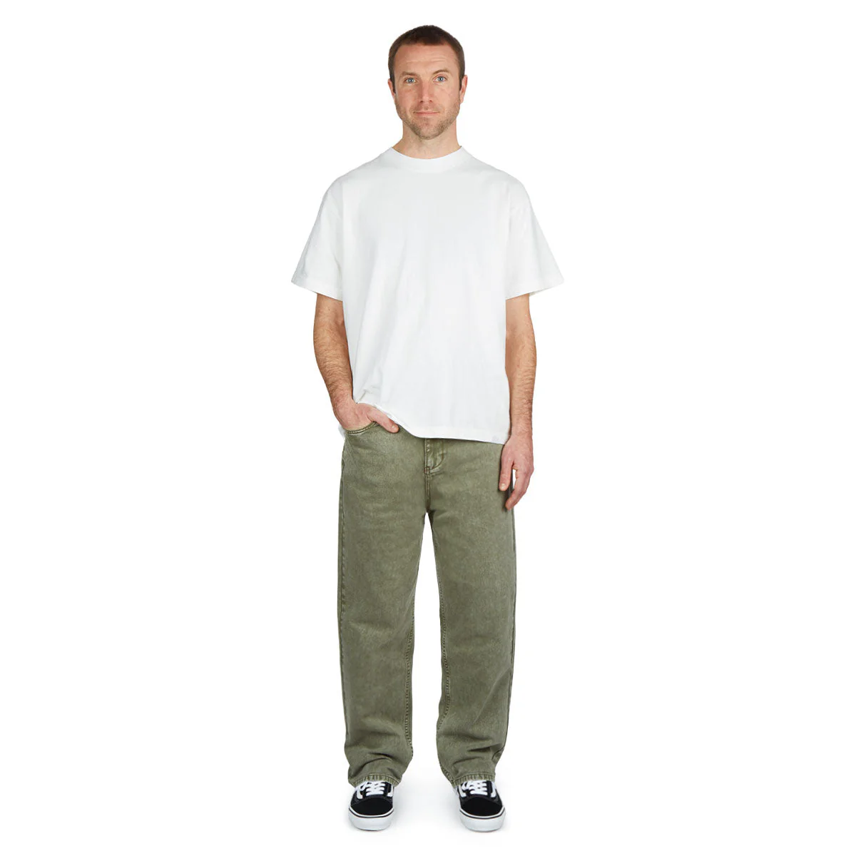 CCS Original Relaxed Denim Jeans - Faded Olive - Image 3