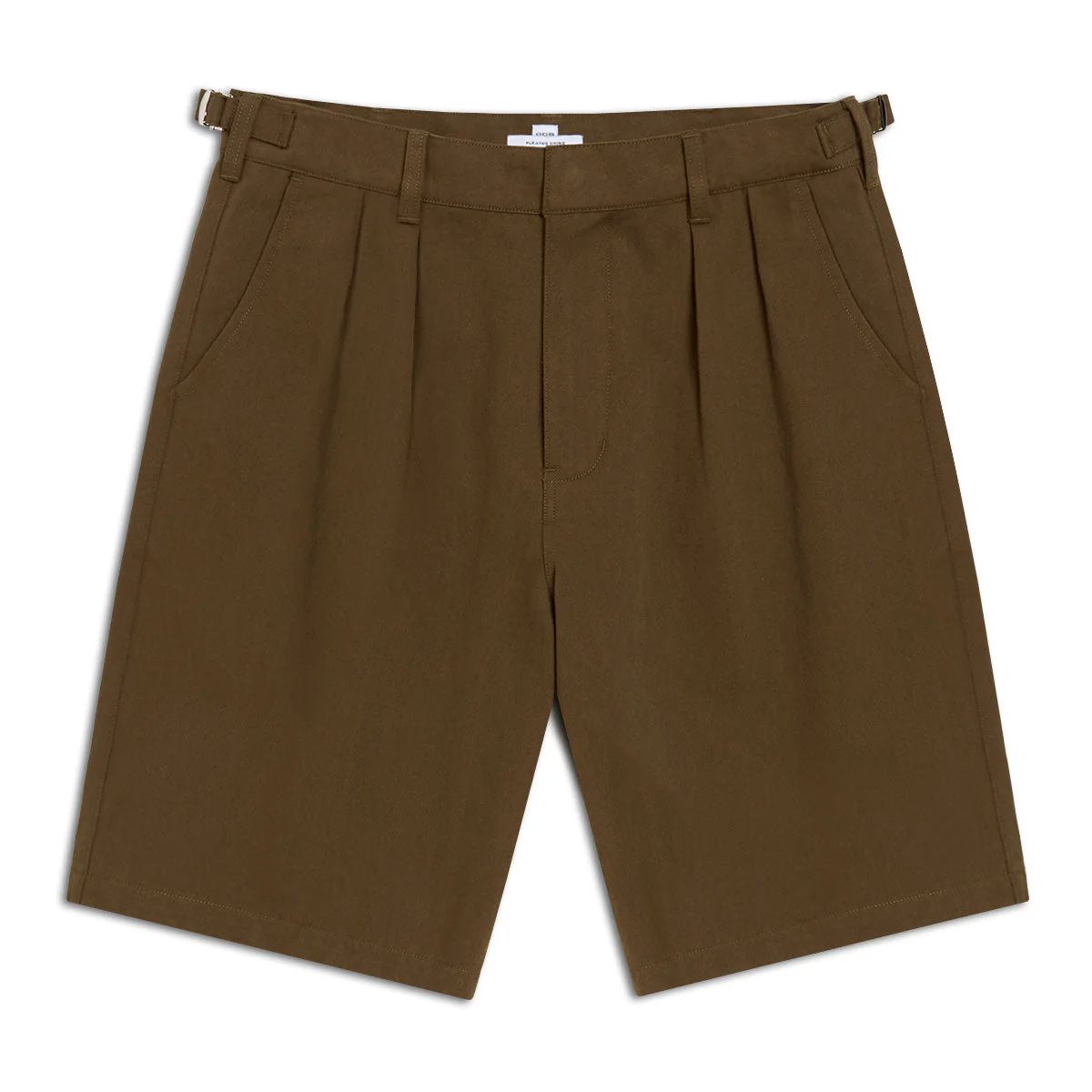 CCS Pleated Chino Shorts - Brown - Image 2