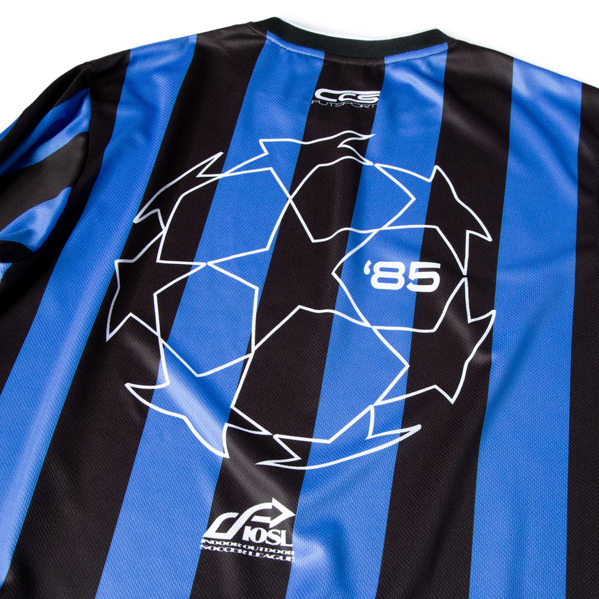 CCS Retro '85 Long Sleeve Soccer Jersey - Blue Stripe - Image 4