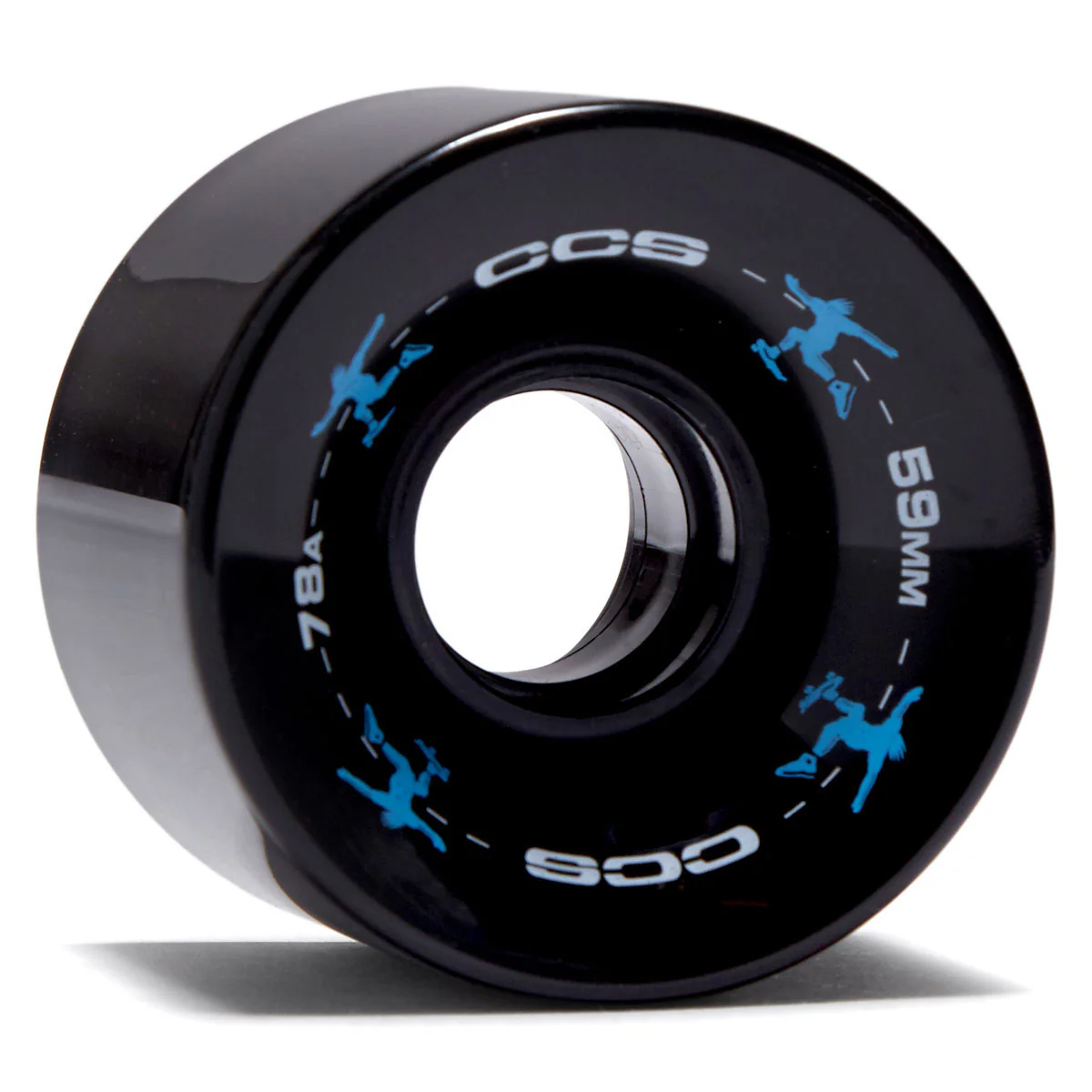 CCS Retro Cruiser 78a Skateboard Wheels - Black - 59mm