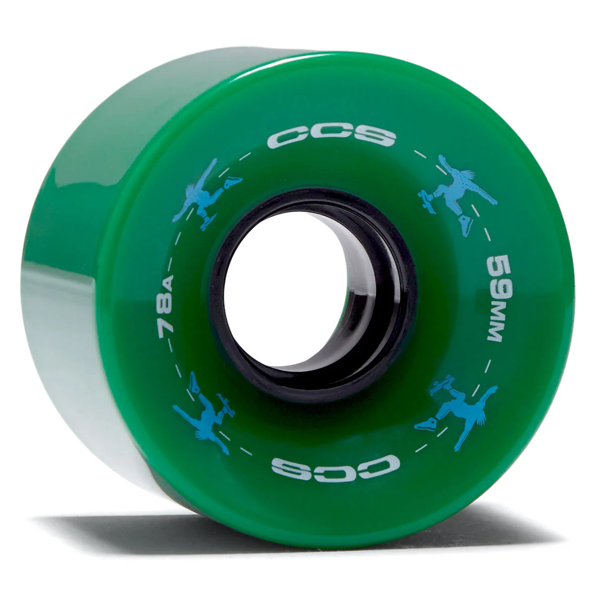 CCS Retro Cruiser 78a Skateboard Wheels - Green - 59mm