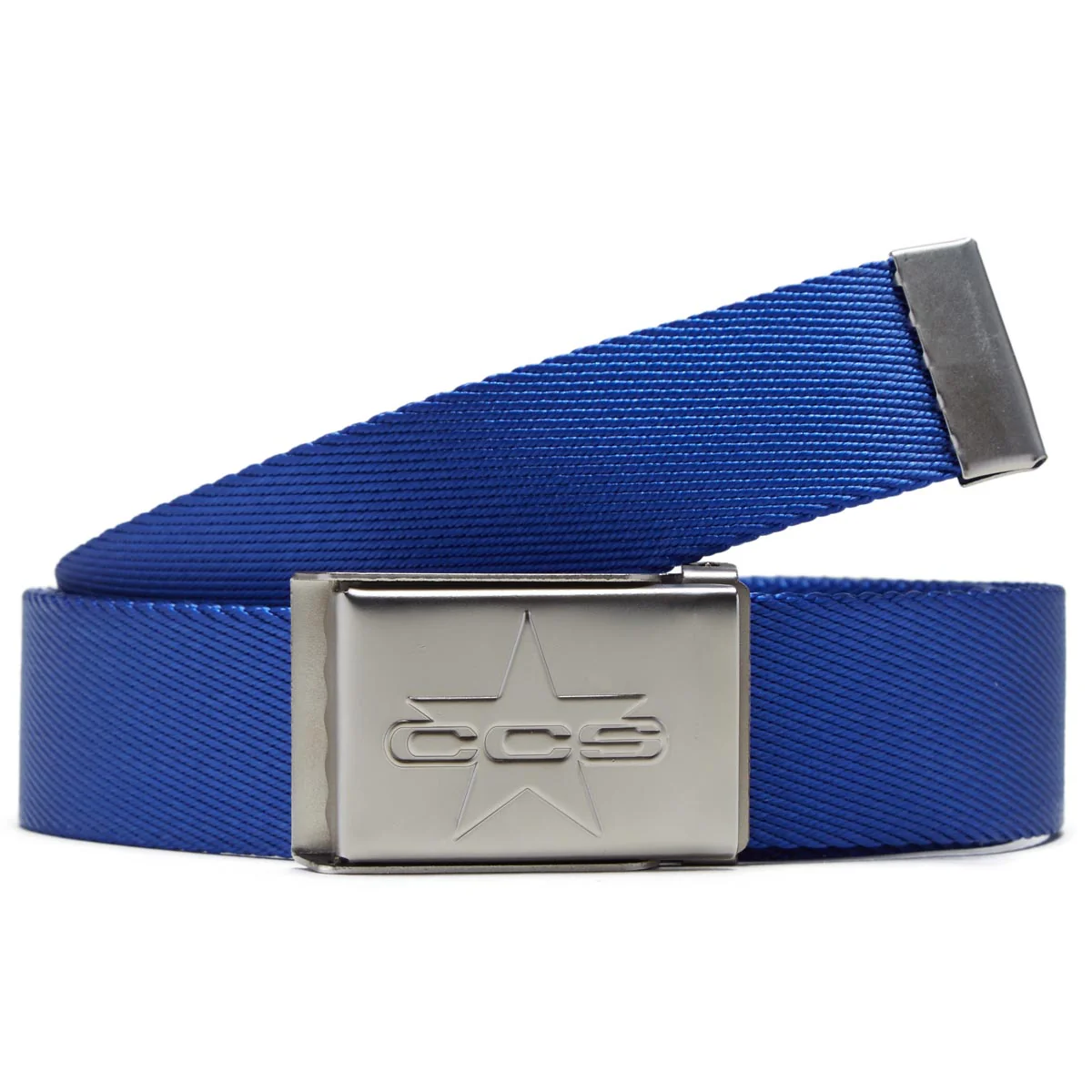 CCS Silver 97 Star Web Belt - Royal Blue