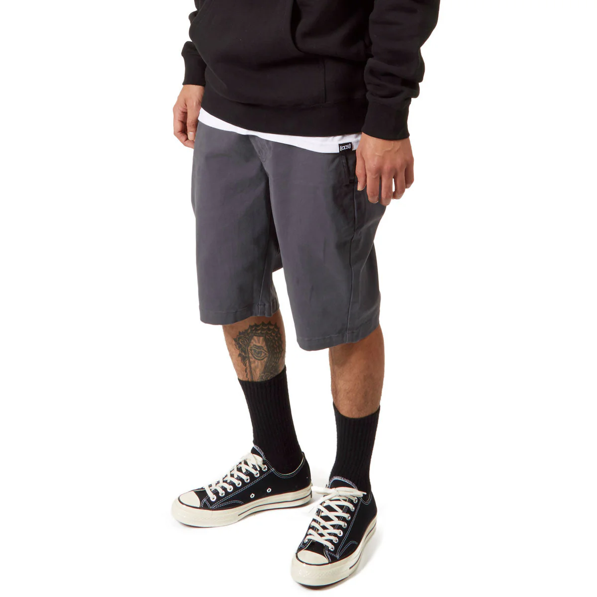 CCS Stretch Chino Shorts - Grey - Image 3