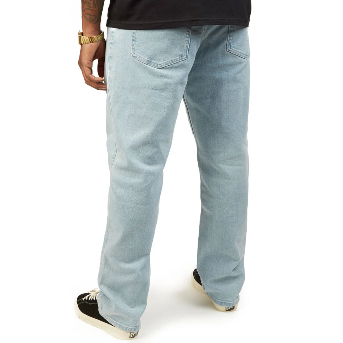 CCS Relaxed Stretch Denim Jeans - 12oz Bleach Wash - Image 3