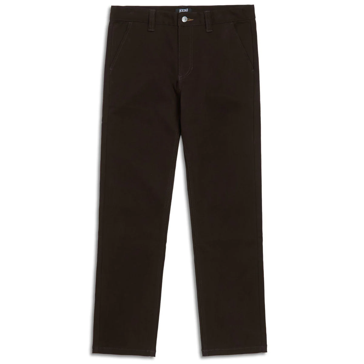 CCS Slim Stretch Chino Pants - Brown