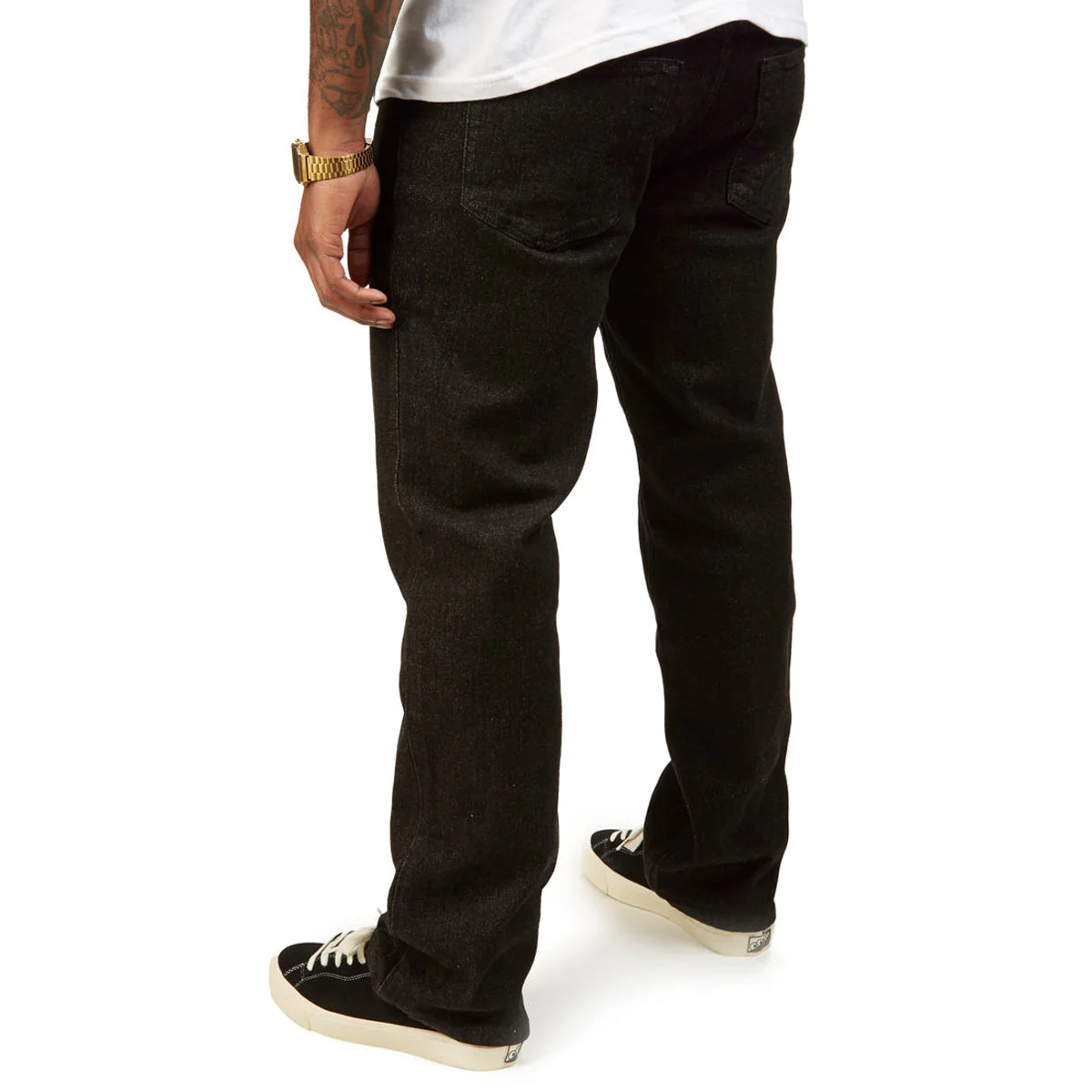 CCS Straight Stretch Denim Jeans - 12oz Black - Image 3