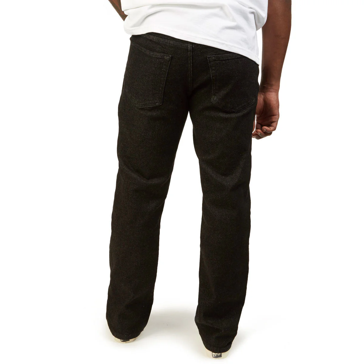 CCS Straight Stretch Denim Jeans - 12oz Black - Image 4