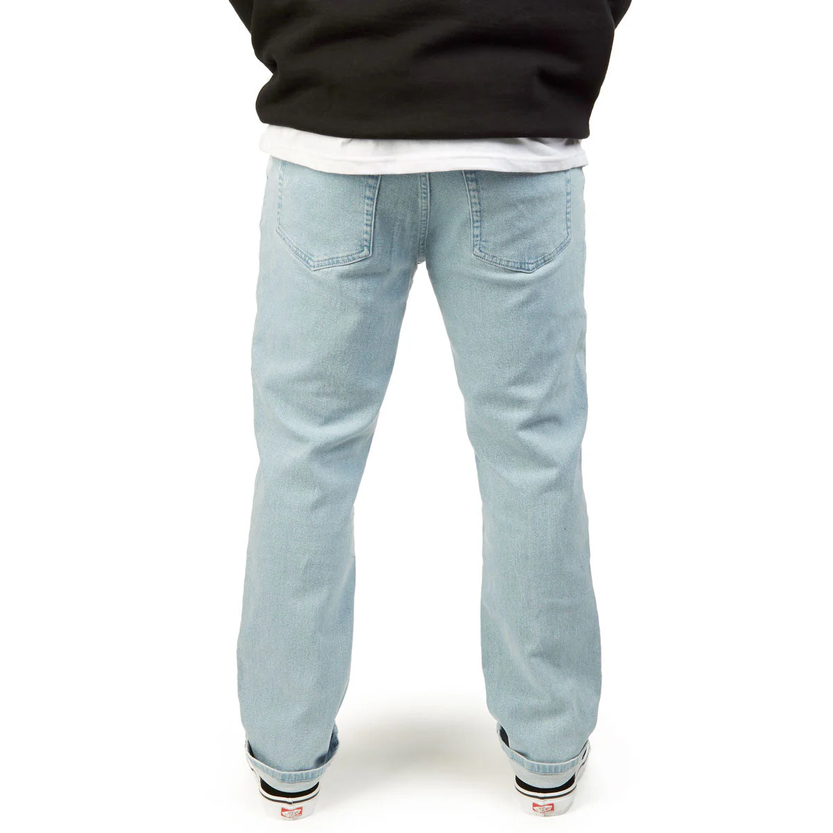 CCS Straight Stretch Denim Jeans - 12oz Bleach Wash - Image 4